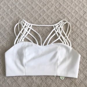 NWT White Crop Top